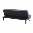 Serta Fenton Convertible Sofa in Charcoal Fabric Upholstery