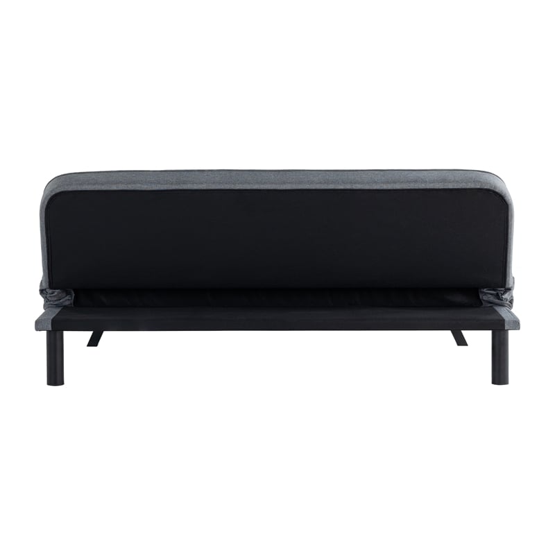 Serta Fenton Convertible Sofa in Charcoal Fabric Upholstery