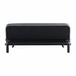 Serta Fenton Convertible Sofa in Charcoal Fabric Upholstery