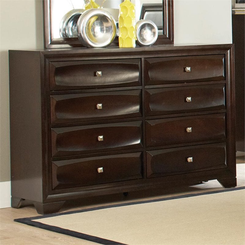 Coaster Jaxson 8 Drawer Dresser In Cuccino 203483 Coaster Jaxson 8 Drawer Dresser In Cuccino
