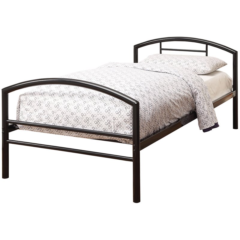 Coaster Baines Contemporary Twin Metal Bed In Black | Cymax Business