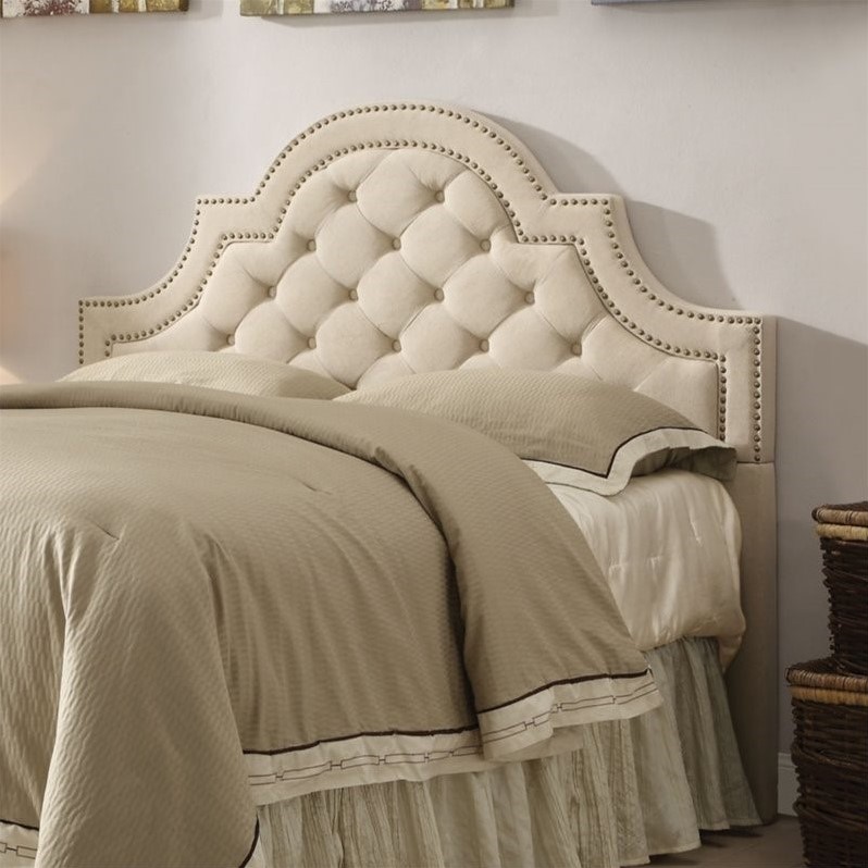 Coaster Ojai Tufted King California King Headboard in Beige Cymax