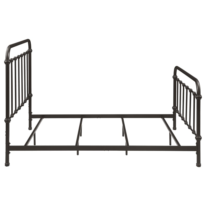 Coaster Livingston Traditional Metal Full Spindle Bed in Dark Bronze