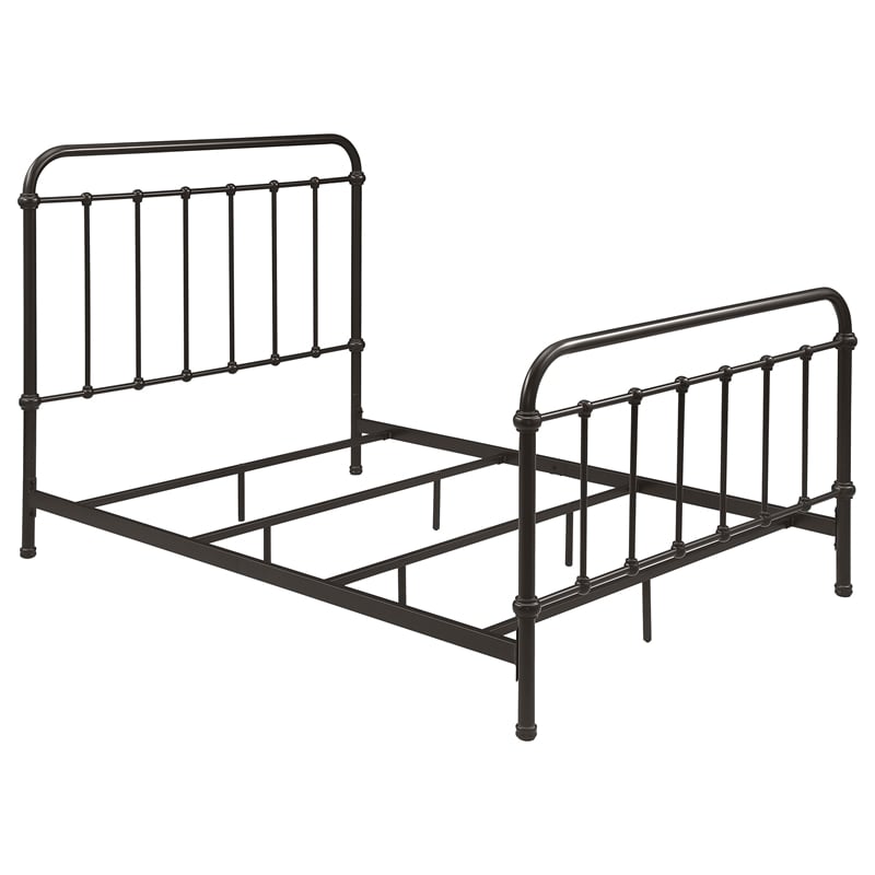 Coaster Livingston Traditional Metal Full Spindle Bed in Dark Bronze
