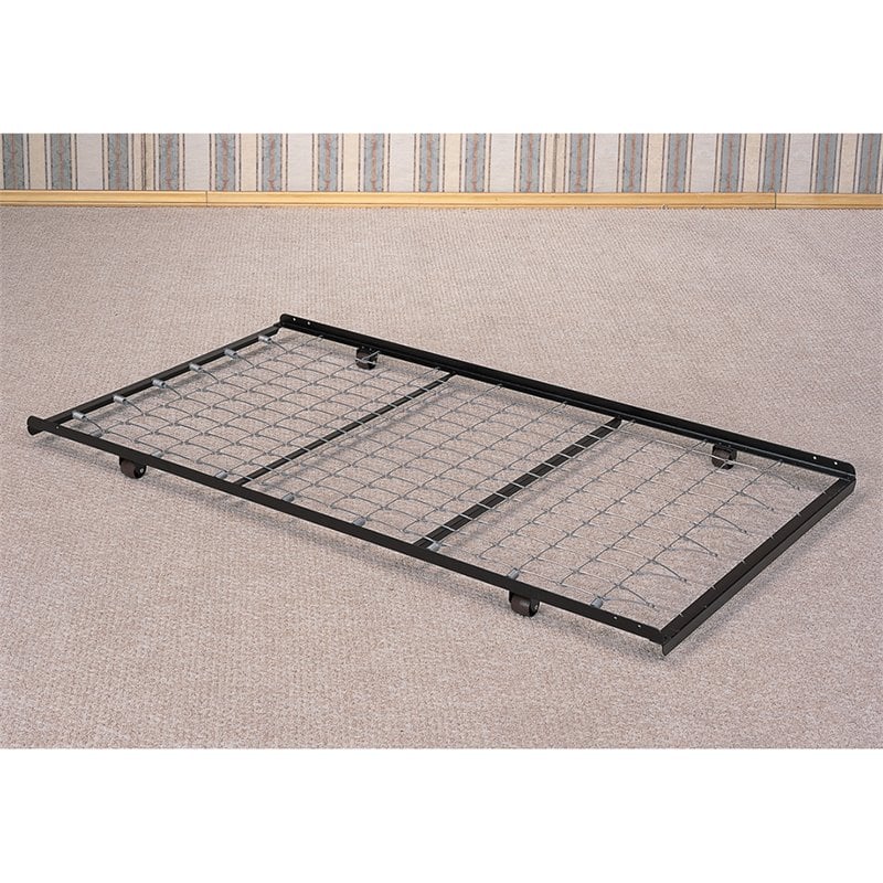 Coaster Metal Roll Out Twin Trundle Frame in Black