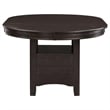 Lavon Oval 60-inch Extension Leaf Dining Table Espresso