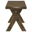Alston 47-inch Solid Wood Dining Bench Knotty Nutmeg
