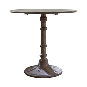 Coaster Oswego Traditional Round Wood Dining Table in Bronze