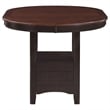 Lavon Oval 60-inch Extension Counter Dining Table Chestnut