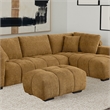 Camacho Rectangular Upholstered Tufted Ottoman Amber