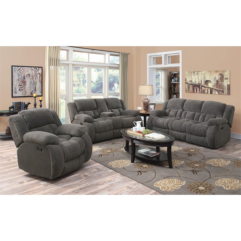 Tufted best sale recliner sofa