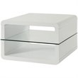 Coaster 2 Shelf End Table in Glossy White