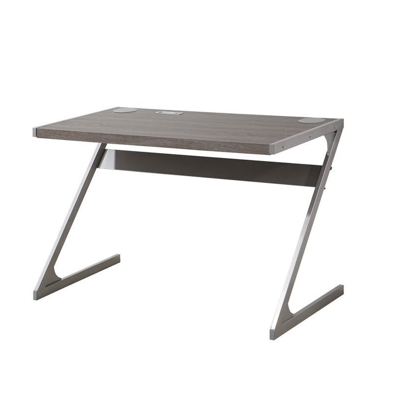 Coaster Modern Bluetooth Speaker Desk In Weathered Gray 21032311933 Coaster Modern Bluetooth Speaker Desk In Weathered Gray