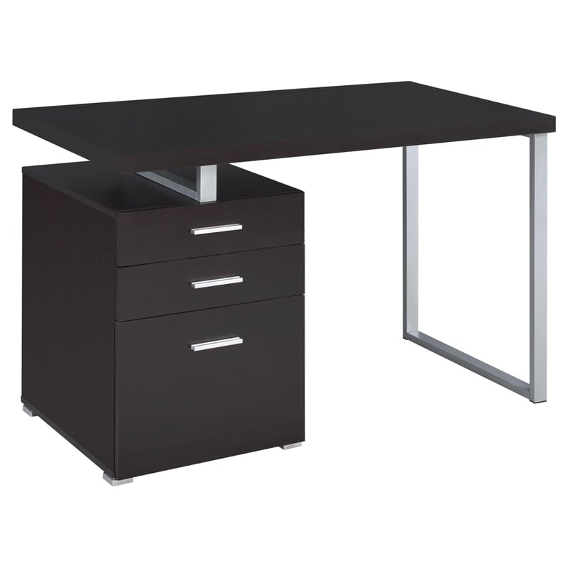 Brennan Engineered Wood 47-inch 3-drawer Office Computer Desk Cappuccino