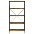 Coaster Analiese Engineered Wood 63-inch 4-shelf Bookshelf Rustic Nutmeg