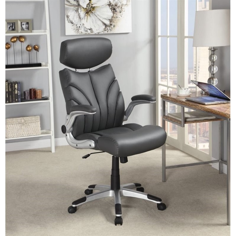 Coaster Contemporary Sleek Office Chair in Gray - 800164