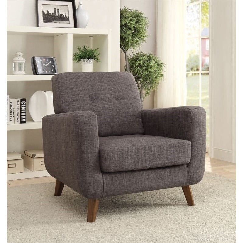 Coaster Mid Century Modern Accent Chair In Gray 902481   1404842 1 L 