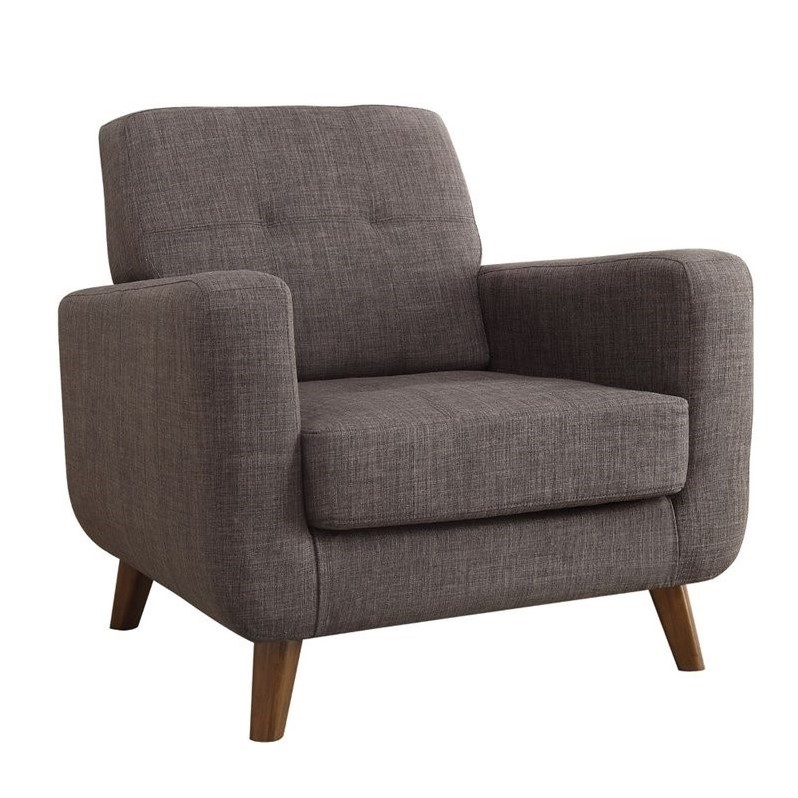 Coaster Mid Century Modern Accent Chair in Gray - 902481