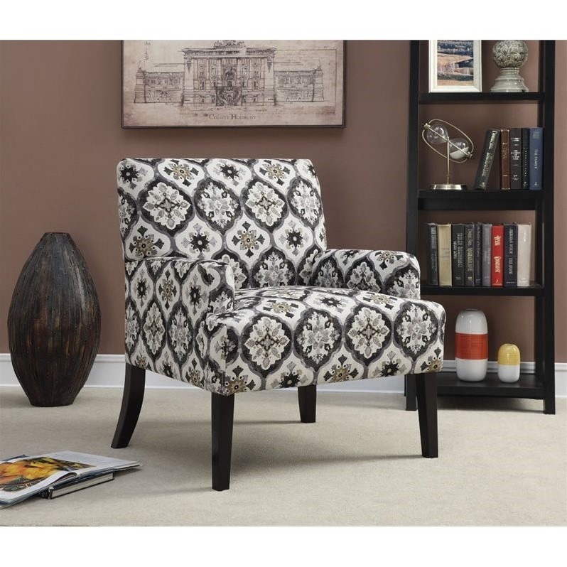 Coaster Geometric Pattern Accent Chair in Gray - 902621