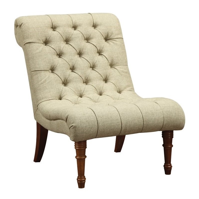 Coaster Tufted Accent Chair in Mossy Green 902218