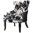 Coaster Cowhide Print Accent Chair in Black and White