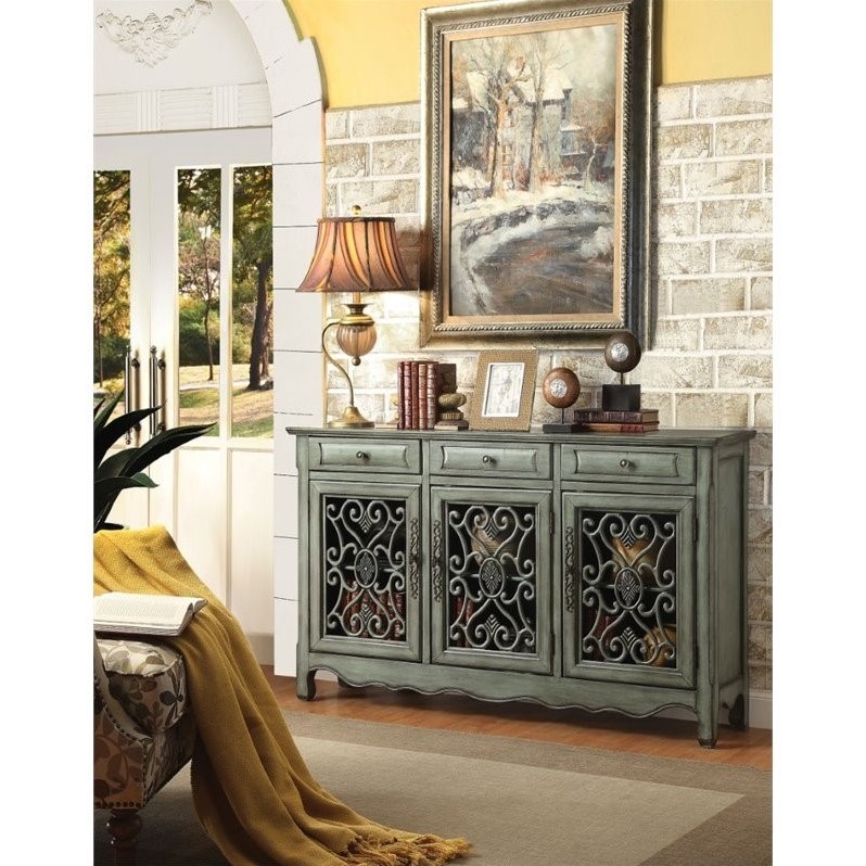 Coaster Traditional Accent Sideboard in Antique Green Cymax Business