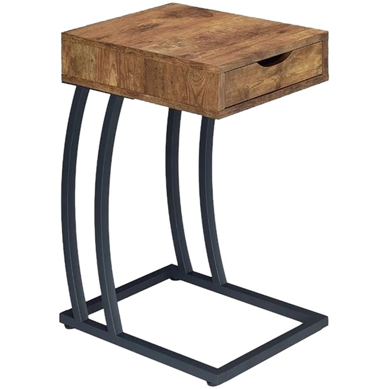 Coaster End Table with 2 Power Outlets and USB Ports
