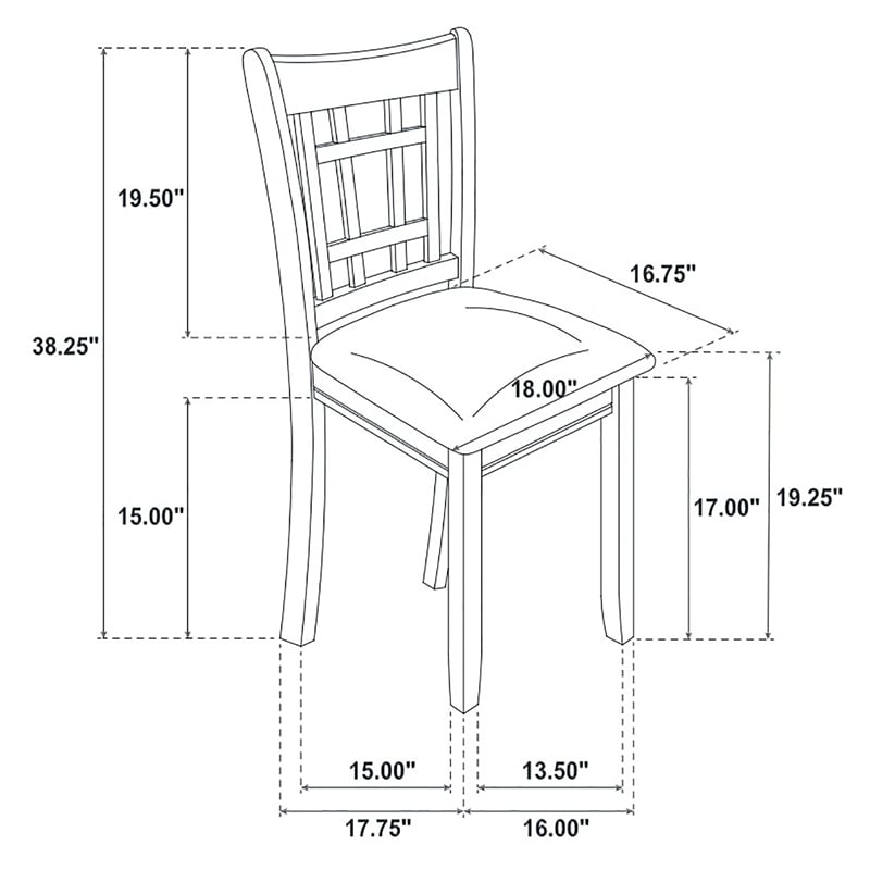 Lavon Wood Dining Side Chair Espresso