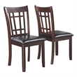 Coaster Lavon Faux Leather Dining Chair in Espresso