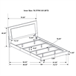 Coaster Felicity Wood Eastern King LED Panel Bed in White High Gloss