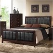 Carlton Wood Queen Panel Bed Cappuccino