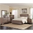 Kauffman Wood Queen Panel Bed Washed Taupe