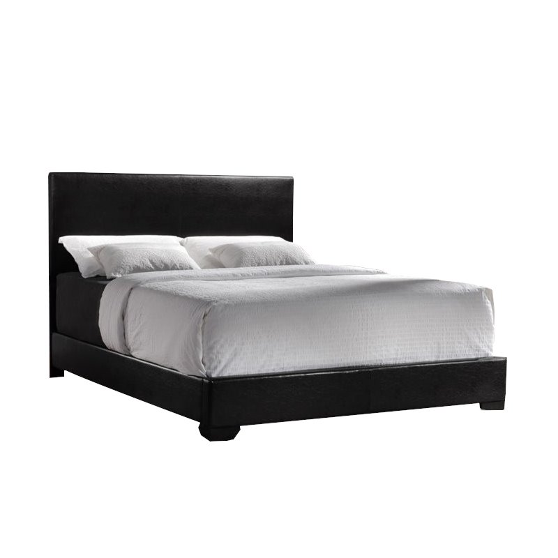 Coaster Conner Twin Upholstered Bed in Black