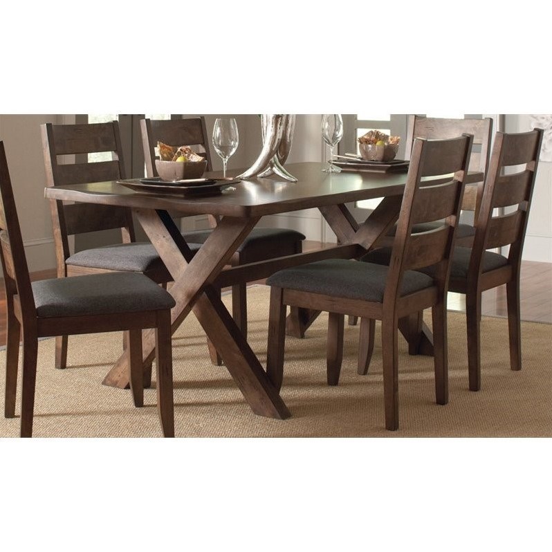 Coaster Alston Dining Table In Knotty Nutmeg 106381 Coaster Alston Dining Table In Knotty Nutmeg