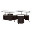 Buckley 3-piece Coffee Table and Stools Set Cappuccino