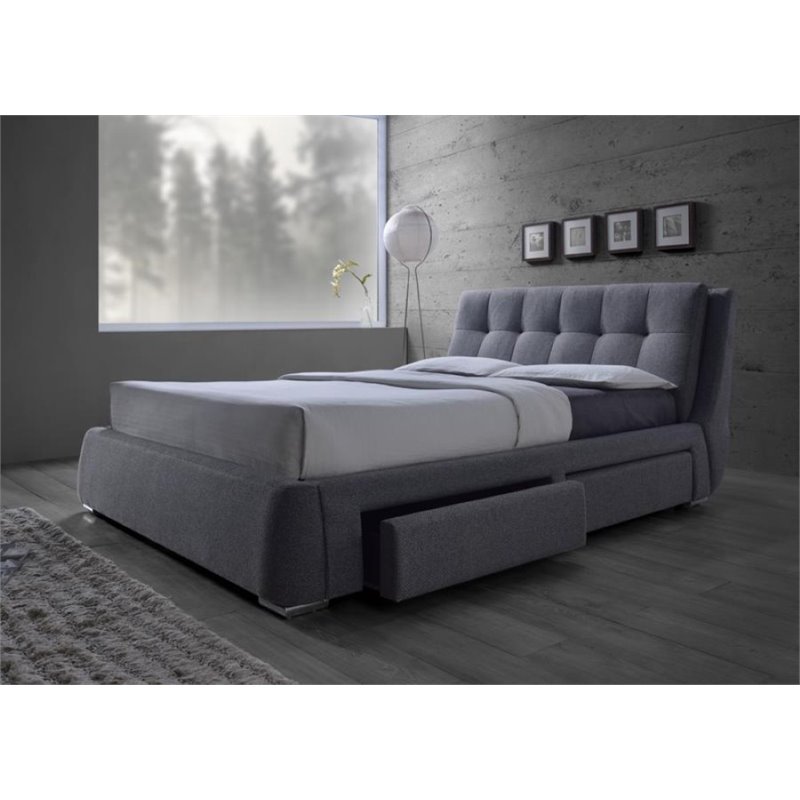 Coaster Fenbrook Upholstered Queen Platform Bed With Storage In Gray Coaster Fenbrook Upholstered Queen Platform Bed With Storage In Gray 300523q