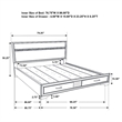 Miranda 51-inch Wood California King Storage Panel Bed White