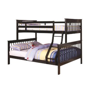 mer1219 coaster bunk bed in black
