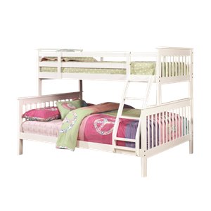 mer1219 coaster bunk bed in white