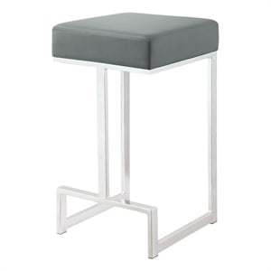 coaster bar stool in gray