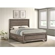 Kauffman Wood Queen Storage Panel Bed Washed Taupe