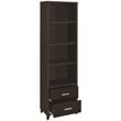 Lewes 4-shelf Engineered Wood Media Tower Cappuccino