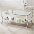 Saide Rectangular Glass Top Coffee Table Chrome
