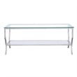 Saide Rectangular Glass Top Coffee Table Chrome