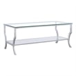 Saide Rectangular Glass Top Coffee Table Chrome