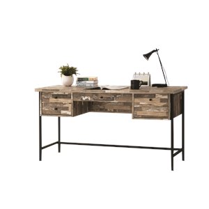 coaster writing desk in salvaged cabin and black
