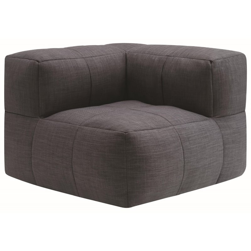 Coaster Lazy Life Corner Bean Bag in Gray - 904003