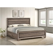 Kauffman Wood Eastern King Storage Panel Bed Washed Taupe