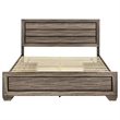 Kauffman Wood Eastern King Storage Panel Bed Washed Taupe