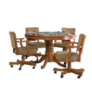 coaster mitchell 5 piece 3-in-1 game table set